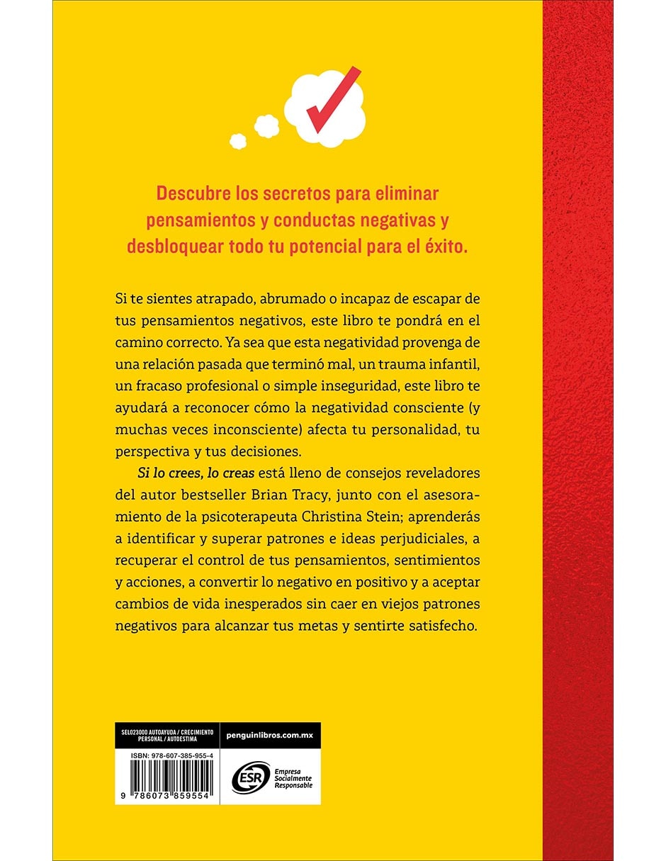 Libro Si Lo Crees, Lo Creas de Brian Tracy 2
