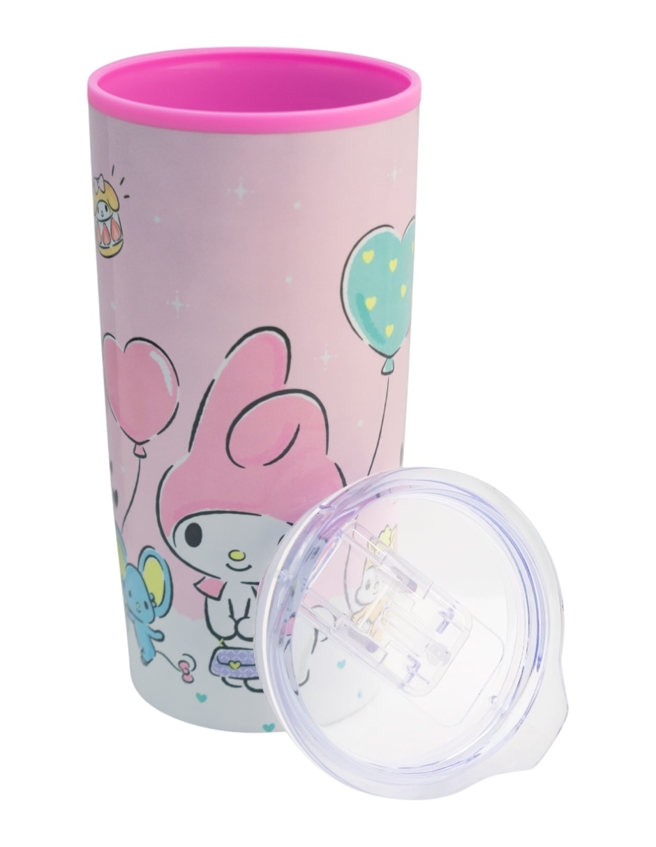 Termo de acero inoxidable My Melody con tapa a presión 500 ml 4