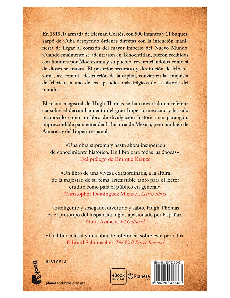 Libro La conquista de México de Hugh Thomas 2