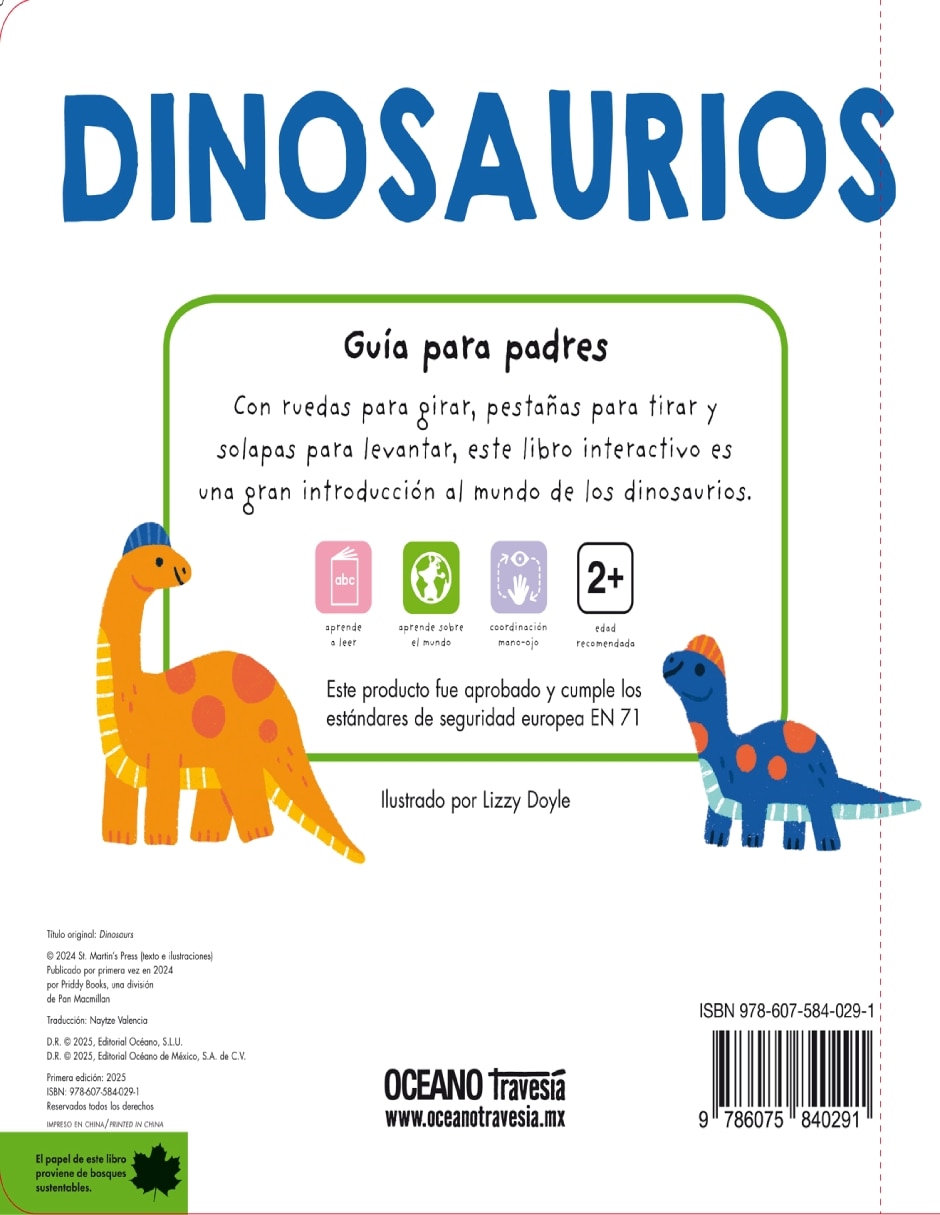 Libro Mi Pequeño Mundo: Dinosaurios de Priddy Books 2