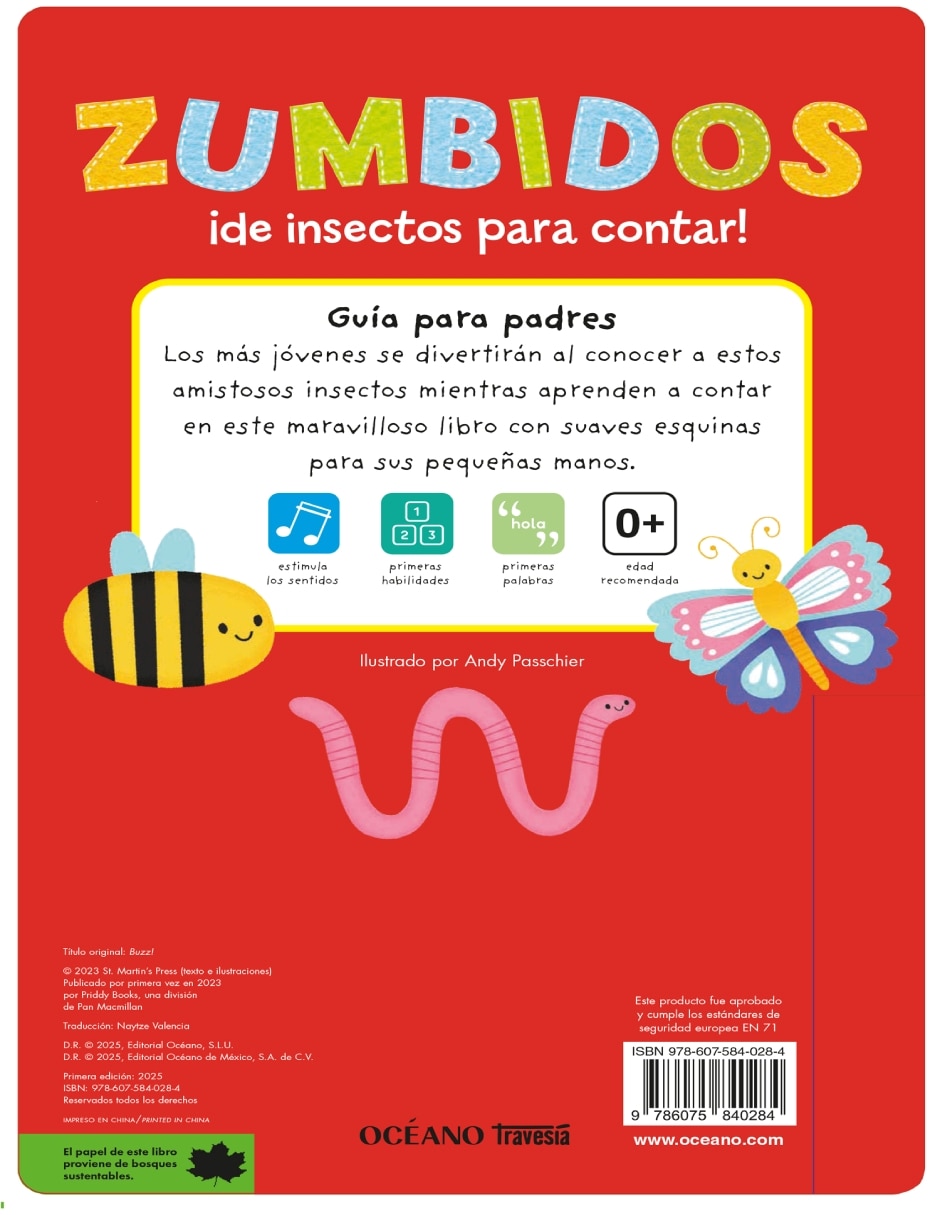 Libro Zumbidos ¡De Insectos para Contar! de Priddy Books 2