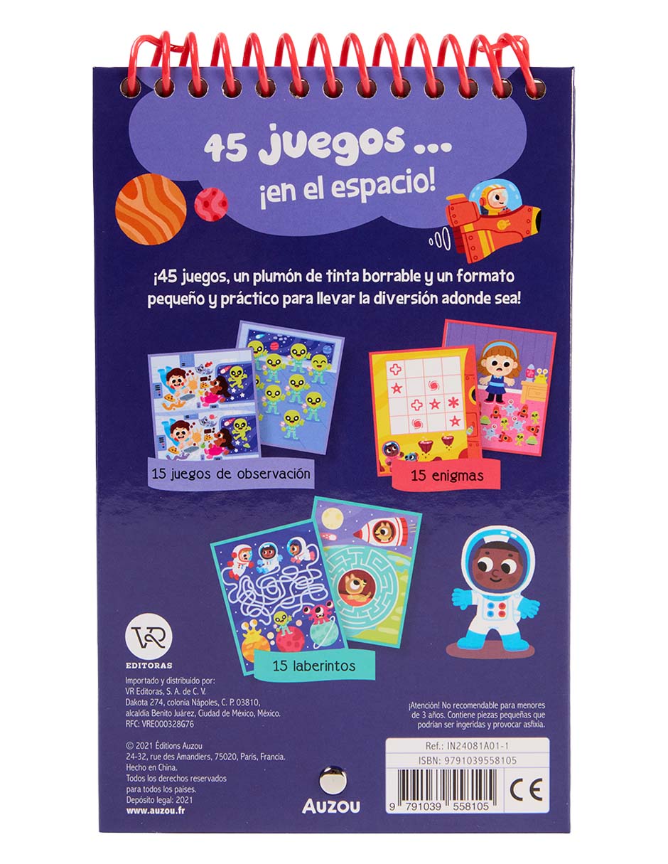 Libro 45 Juegos en el espacio de Auzou 3