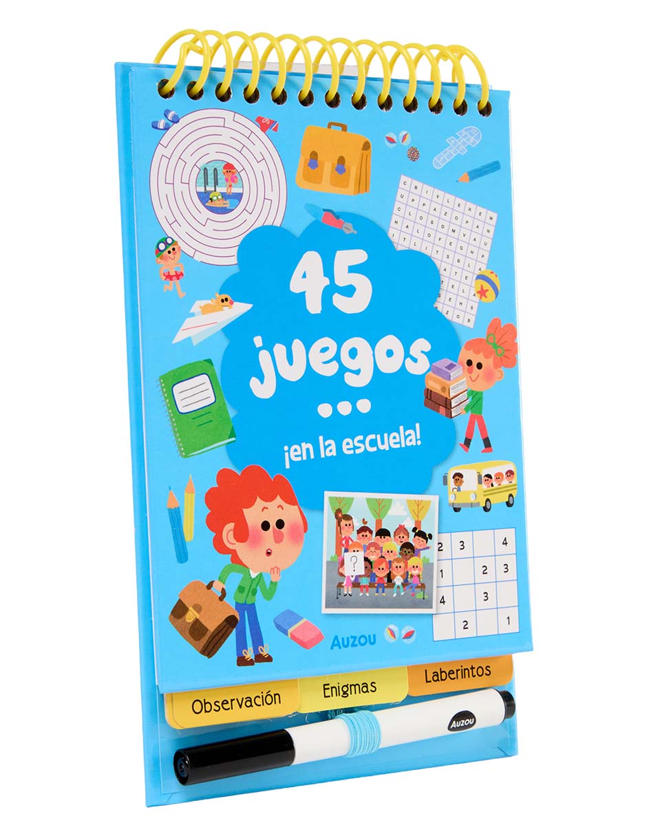 Libro 45 Juegos en la Escuela de Auzou 2