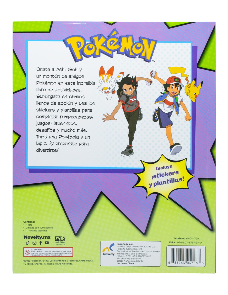 Libro de actividades Pokémon de Pop 2