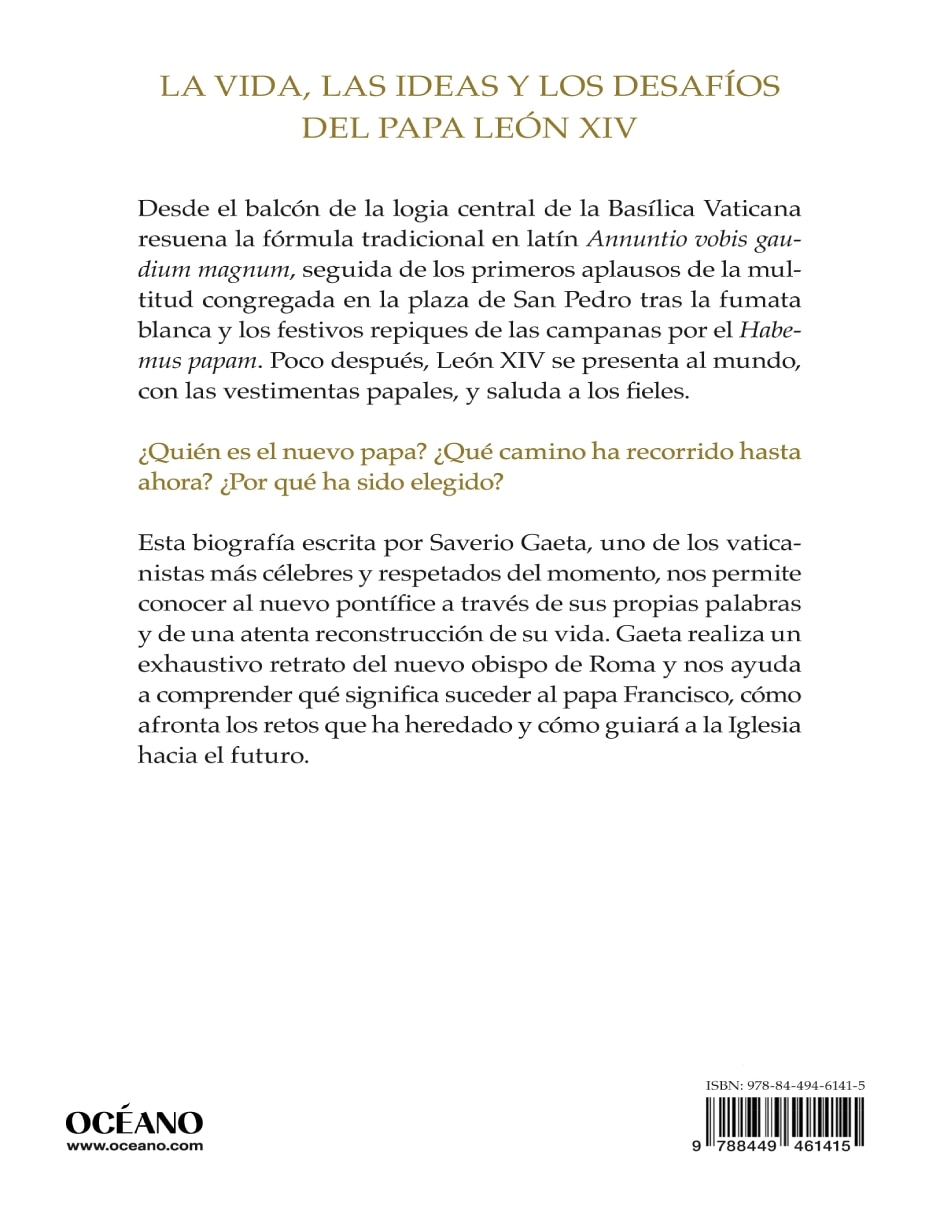 Libro El Papa León XIV. la Historia del Nuevo Papa y los Retos que Deberá Afrontar de Saverio Gaeta 2
