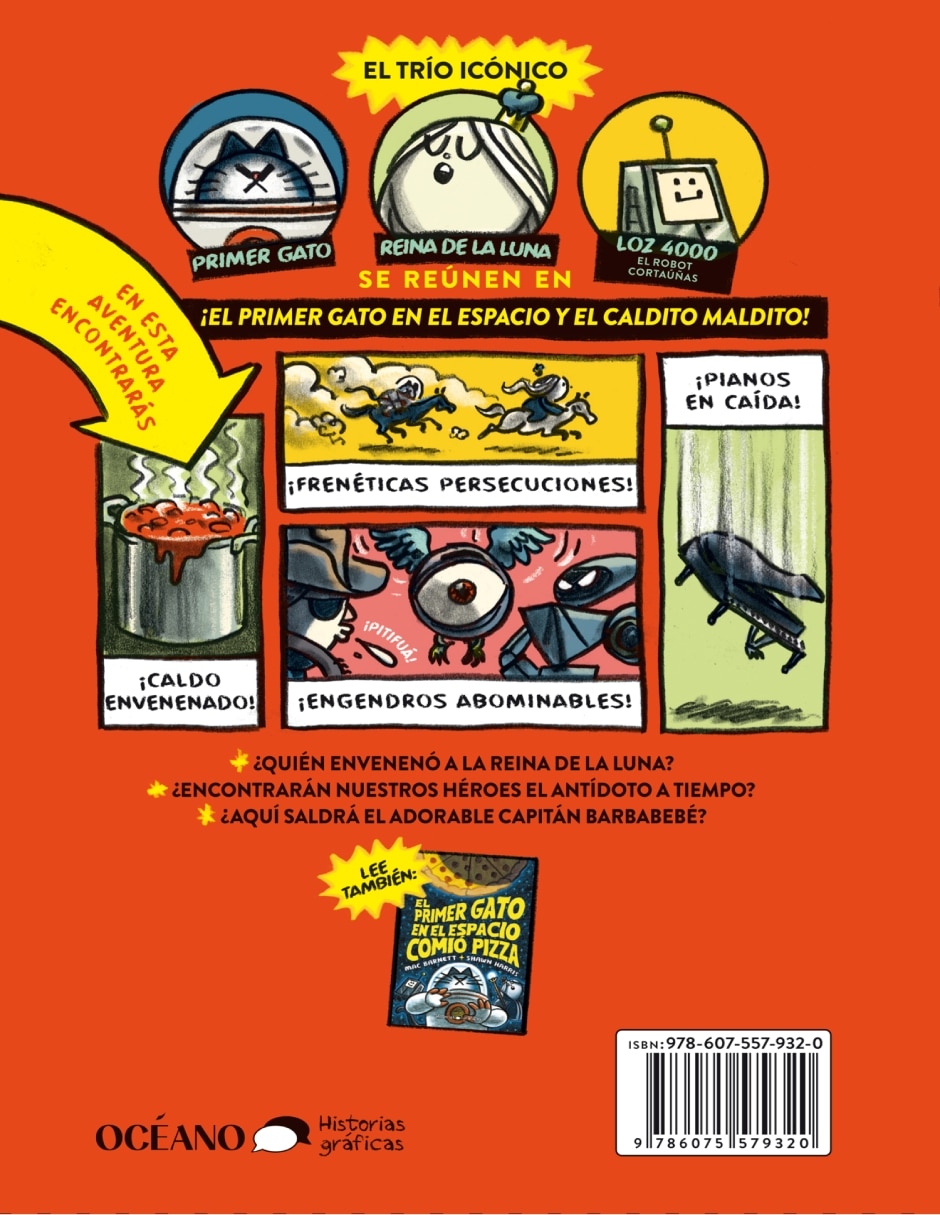 Libro Primer gato en el espacio y el caldito maldito de Mac Barnett y Shawn Harris 2