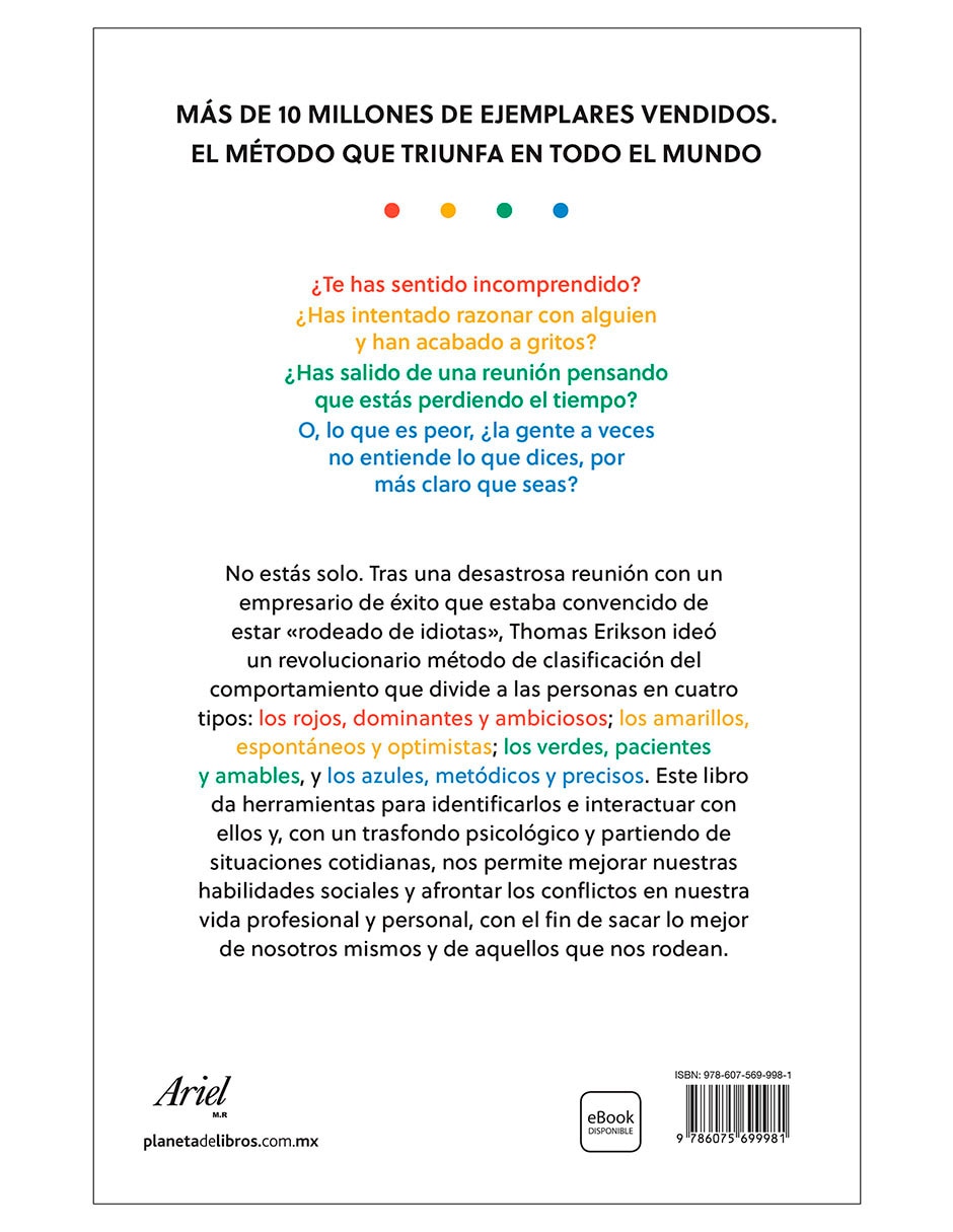 Libro Rodeados de idiotas de Thomas Erikson 2