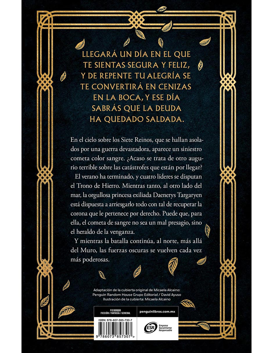 Libro Choque de Reyes (Canción de Hielo y Fuego 2) de George R. R. Martin 2