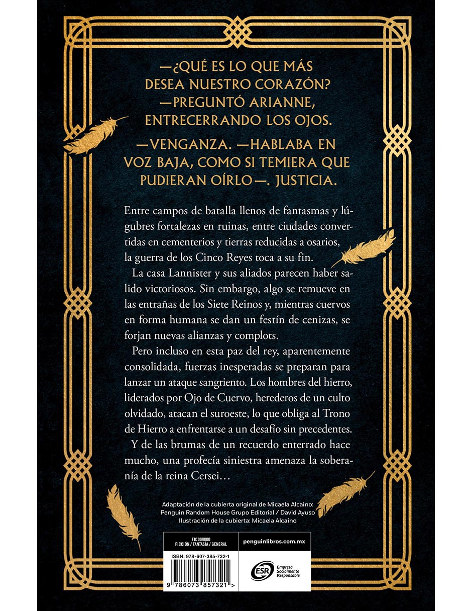 Libro Festín de Cuervos (Canción de Hielo y Fuego 4) de George R. R. Martin 2