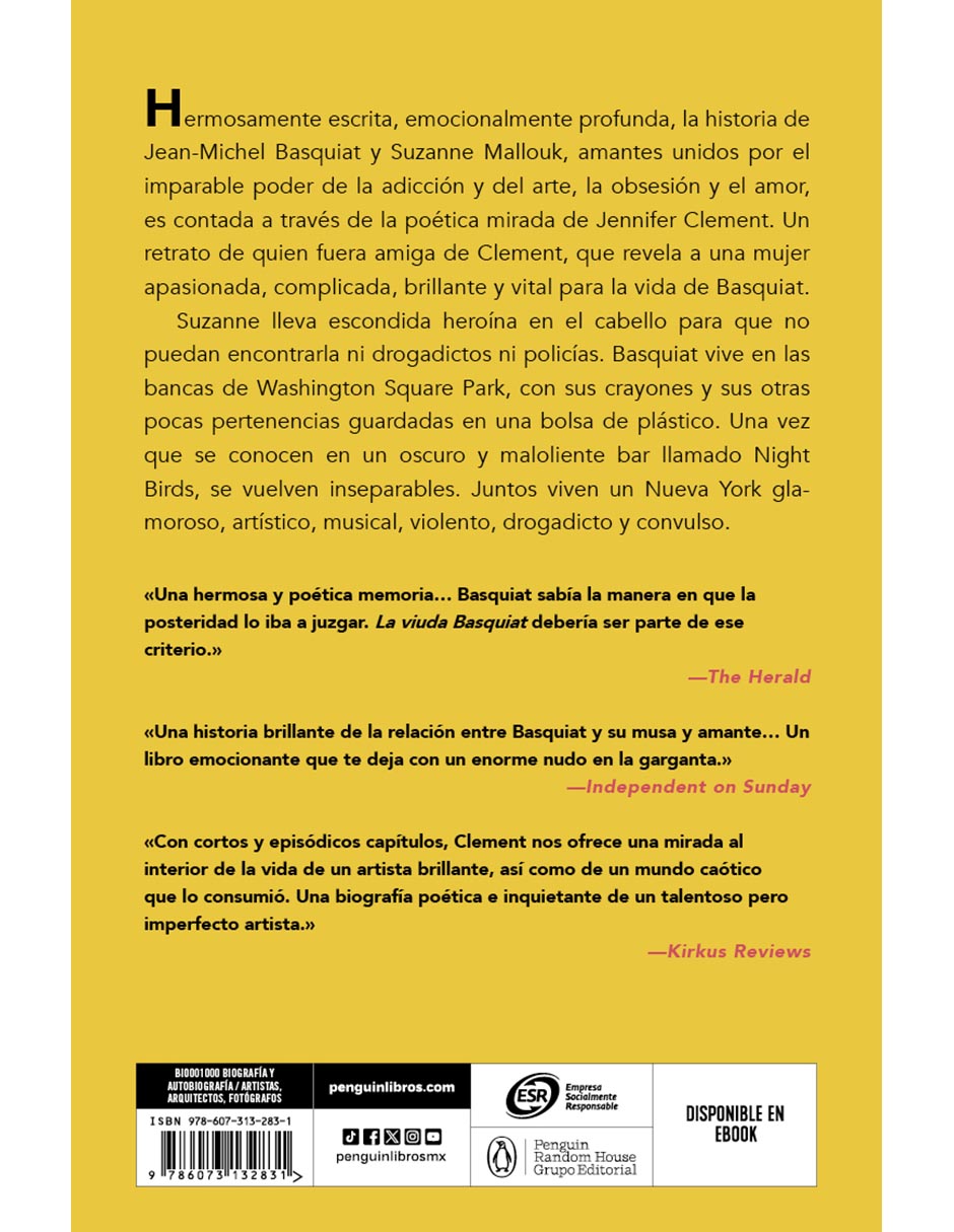 Libro La Viuda Basquiat de Jennifer Clement 2