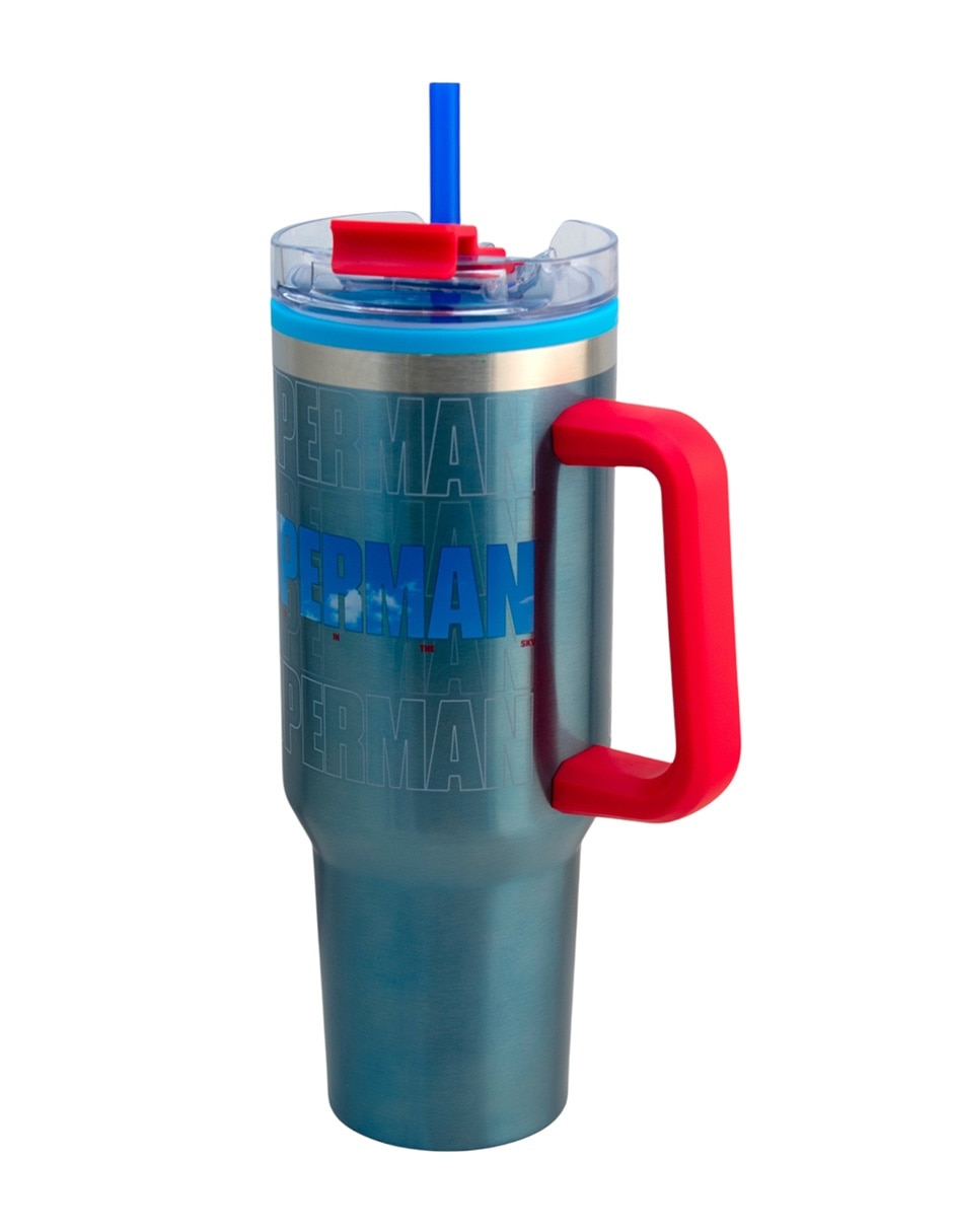 Termo de acero inoxidable Superman con tapa rosca 1.2 L 3