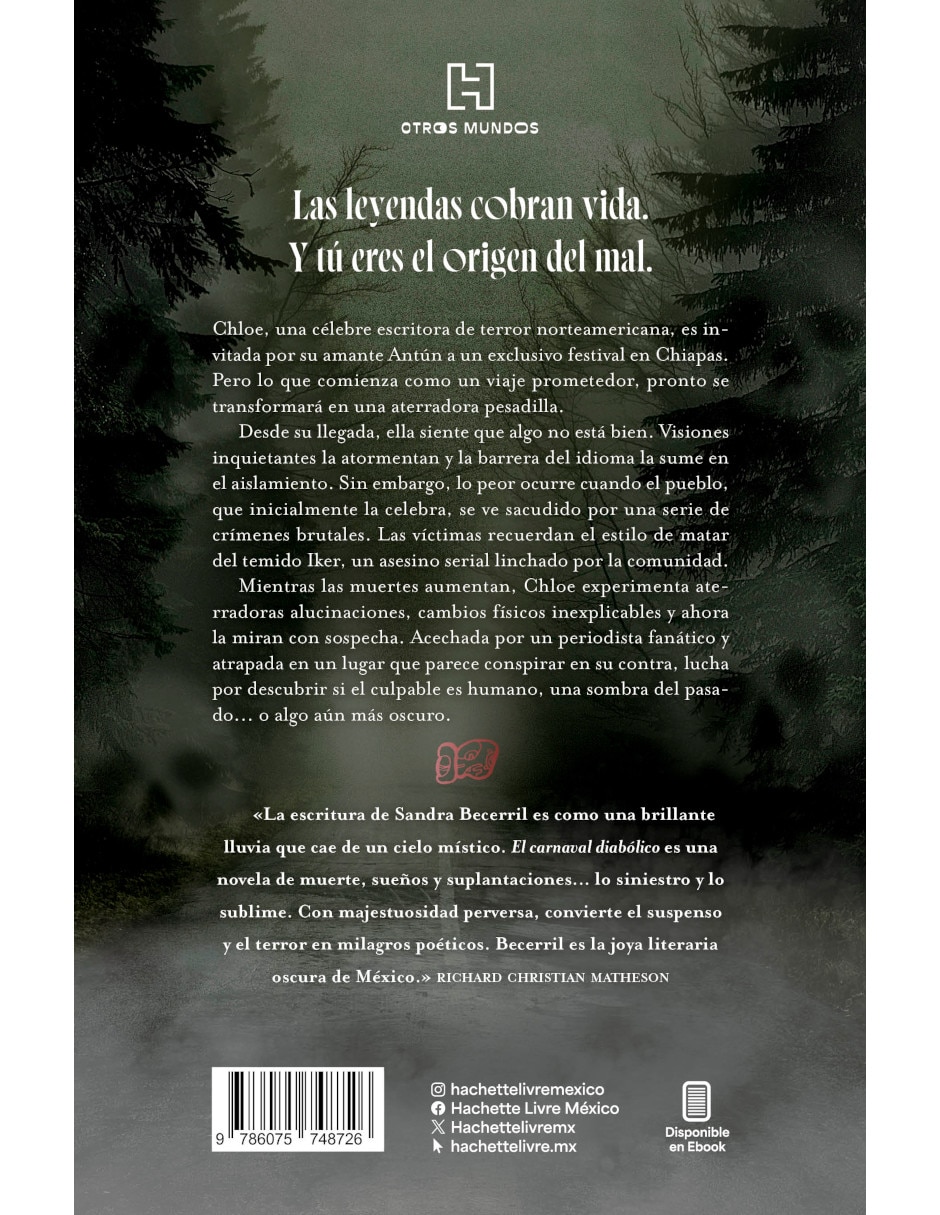 Libro El Carnaval Diabólico de Sandra Bacerril Robledo 2