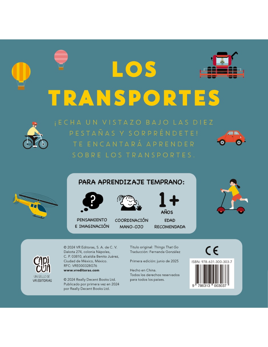 Libro Abre y Descubre: Los Transportes de Fiona Powers 2