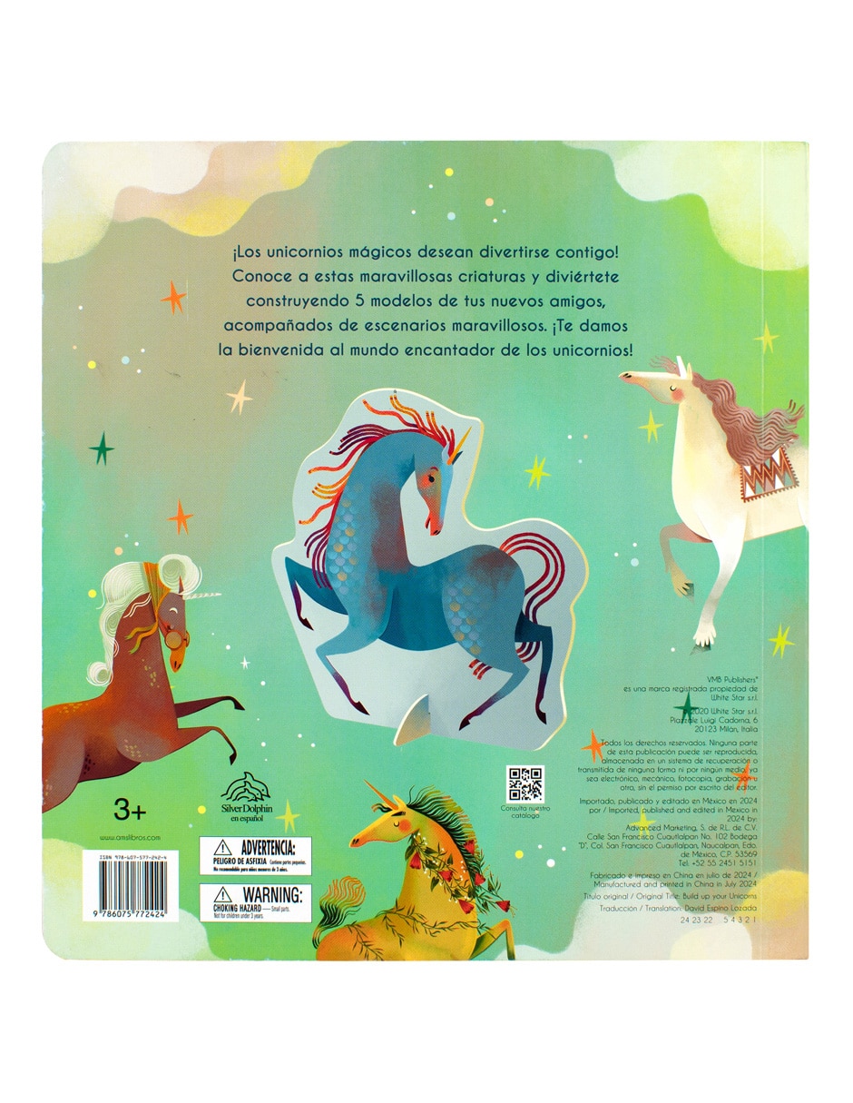 Mi libro para construir: unicornios de Silver Dolphin 2