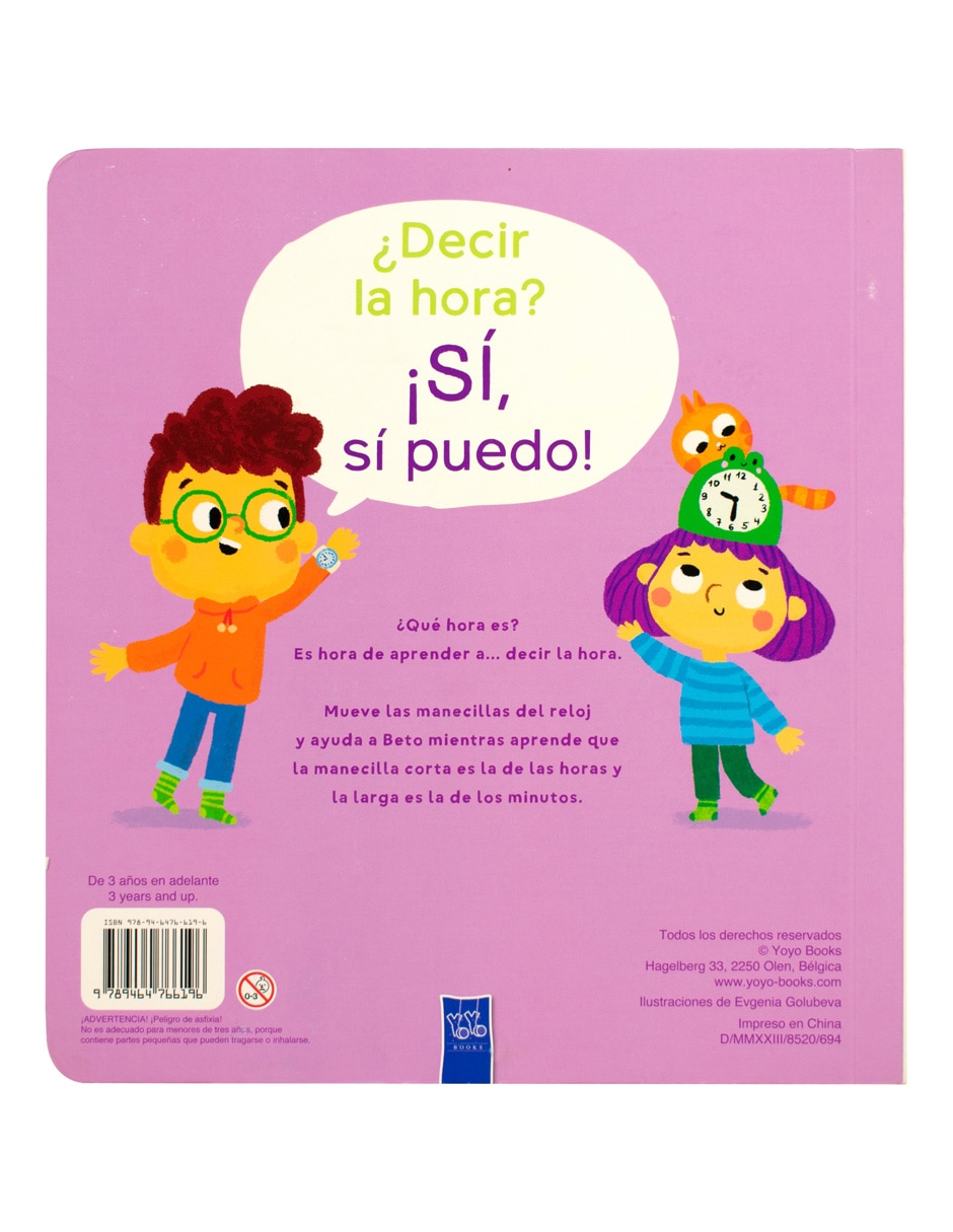 ¡Si, si puedo! ¿Decir la hora? de Jo Dupre Bvba (Yoyo Books) 2