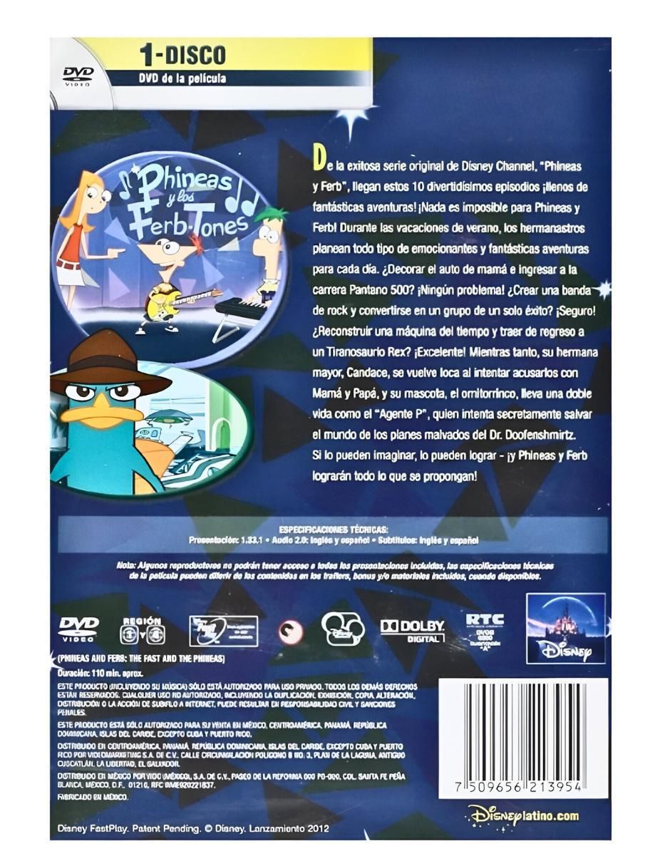 Phineas y Ferb: El rápido 2008 serie de televisión en DVD estándar 2