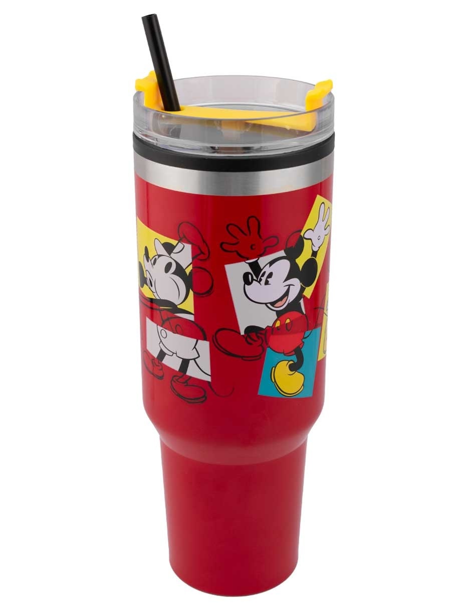 Termo de acero inoxidable Mickey con tapa rosca 1.2 L 2