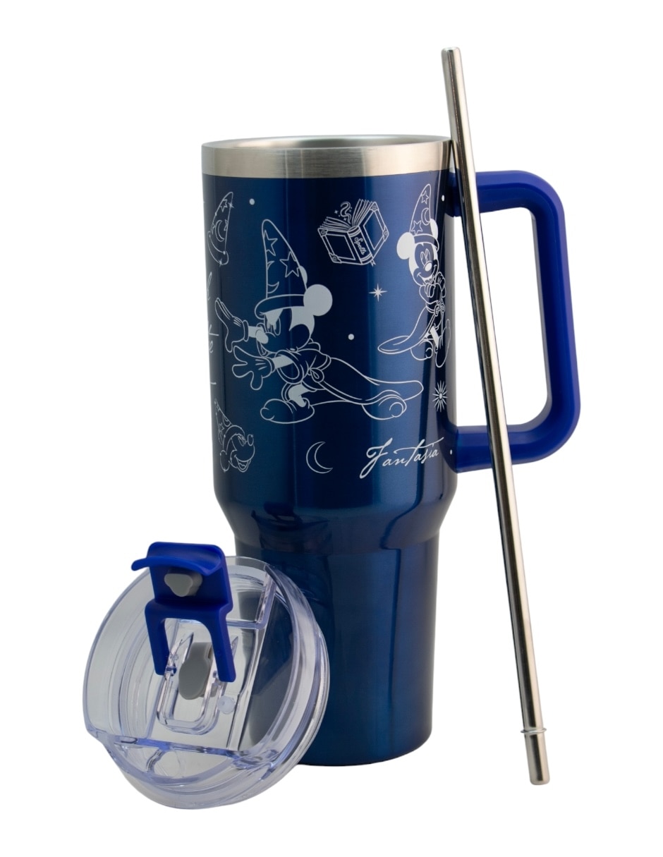 Termo de acero inoxidable Mickey con tapa rosca 1.2 L 4