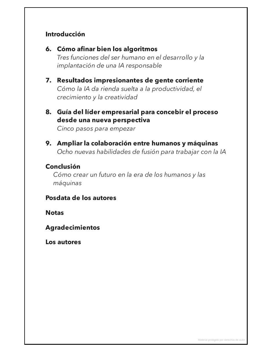 Libro Humano + Máquina, Oportunidades de la IA de Paul R. Daugherty y James Wilson 2
