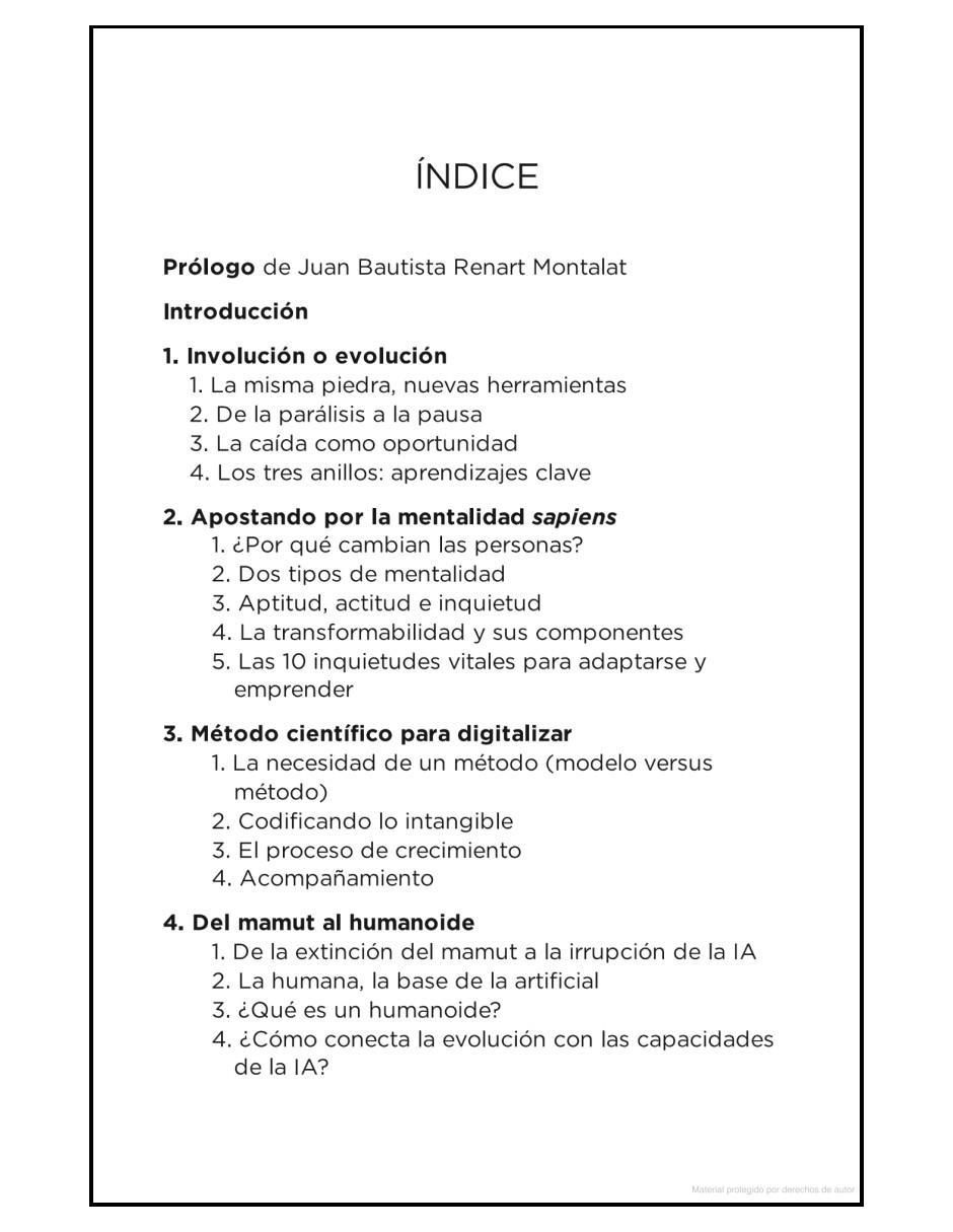 Libro Mamut o Humanoide. De la Extinción a la IA de Albert Riba 2