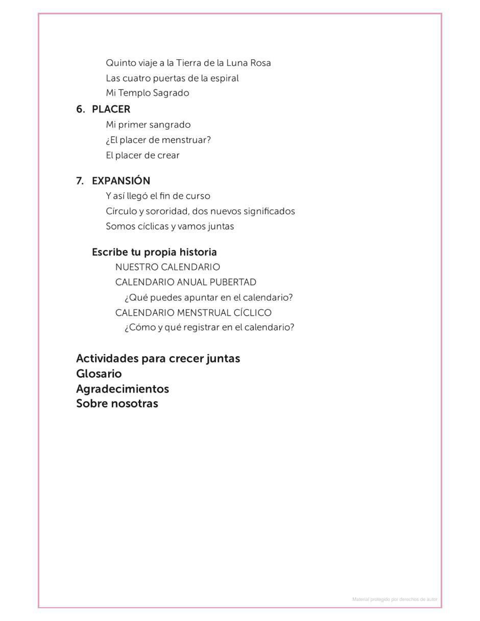 Libro Viaje a la Tierra de la Luna Rosa, Un mapa hacia la primera Menstruación de Susana Sancho Esteban 2