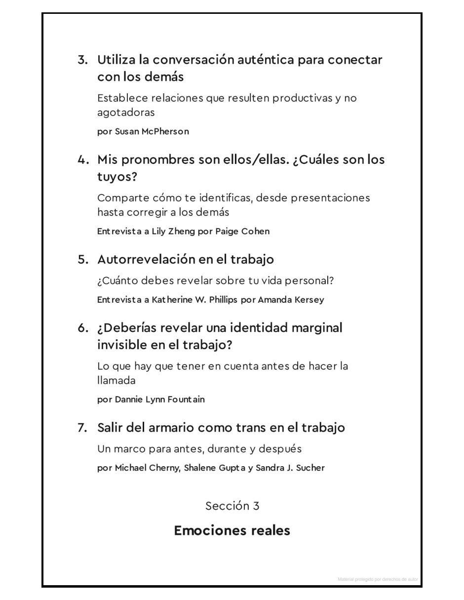 Libro Sé tú Mismo en el Trabajo de Harvard Business Review 2