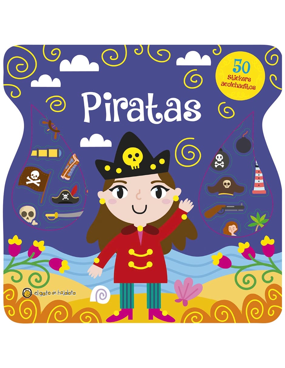 Libro Piratas -Stickers Acolchaditos de