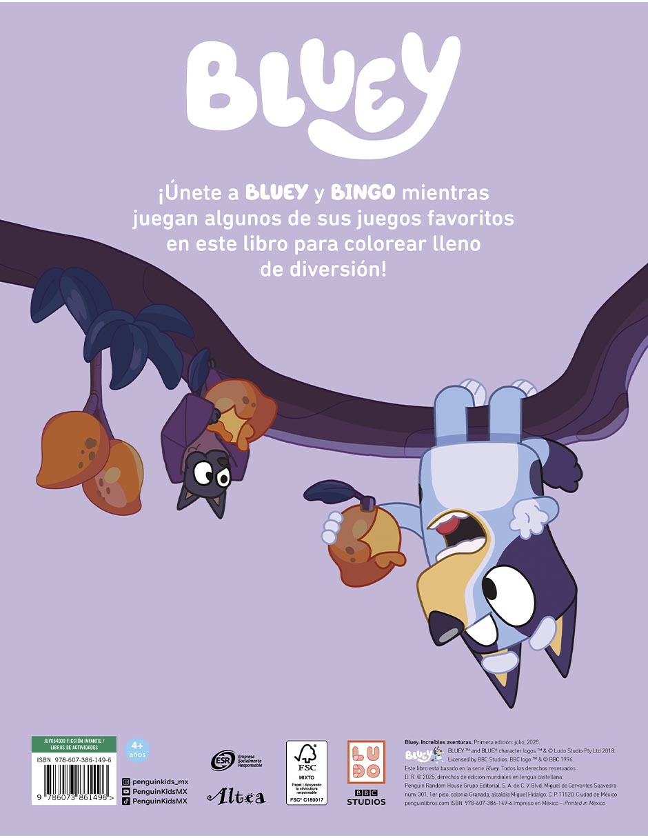 Libro Bluey Increibles Aventuras de 2