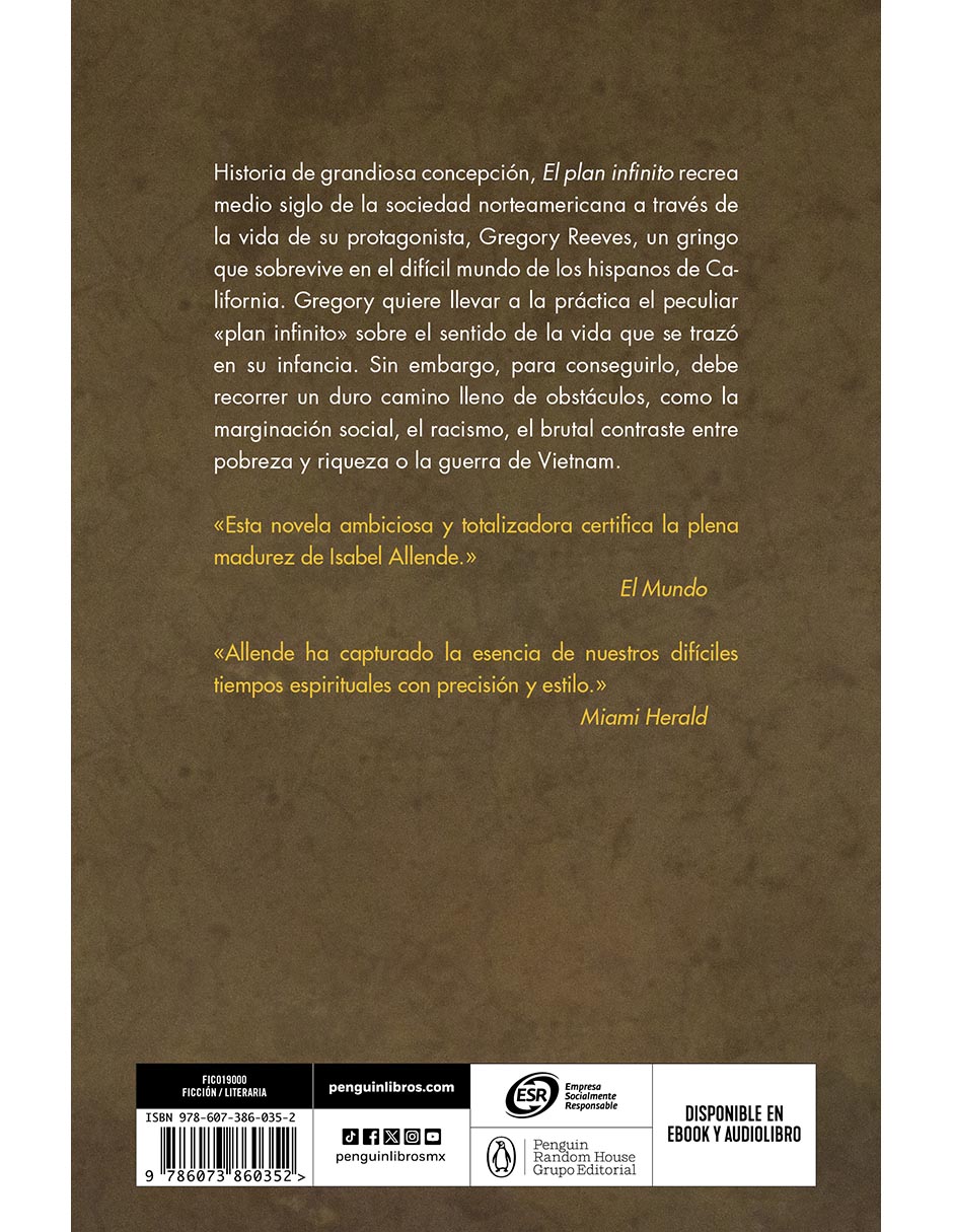 Libro El plan infinito de Isabel Allende 2