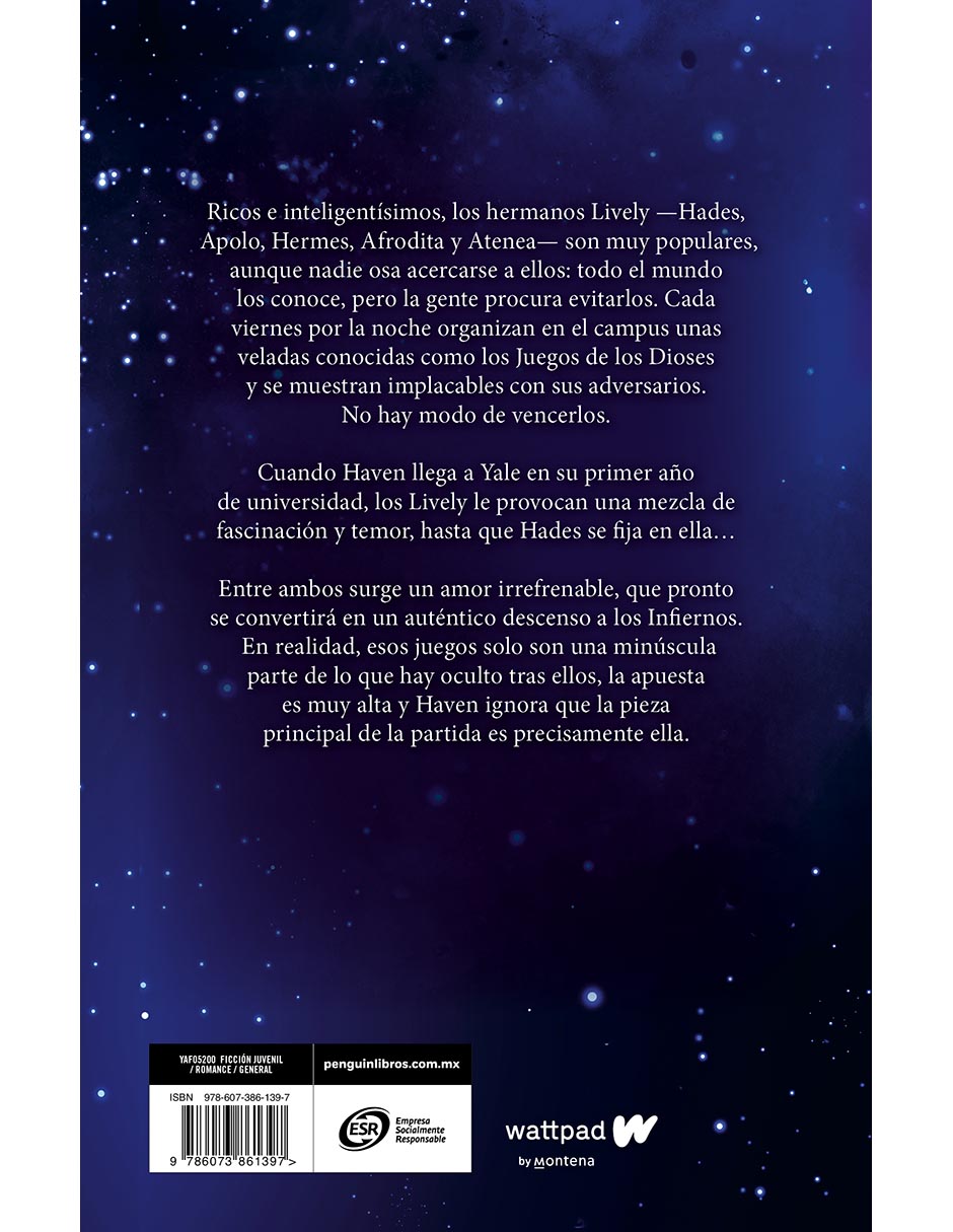 Libro Juego de Dioses Descenso a los infiernos de Hazel Riley 2