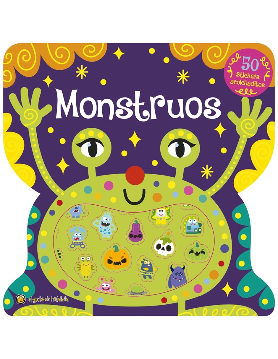 Libro Monstruos -Stickers Acolchaditos de