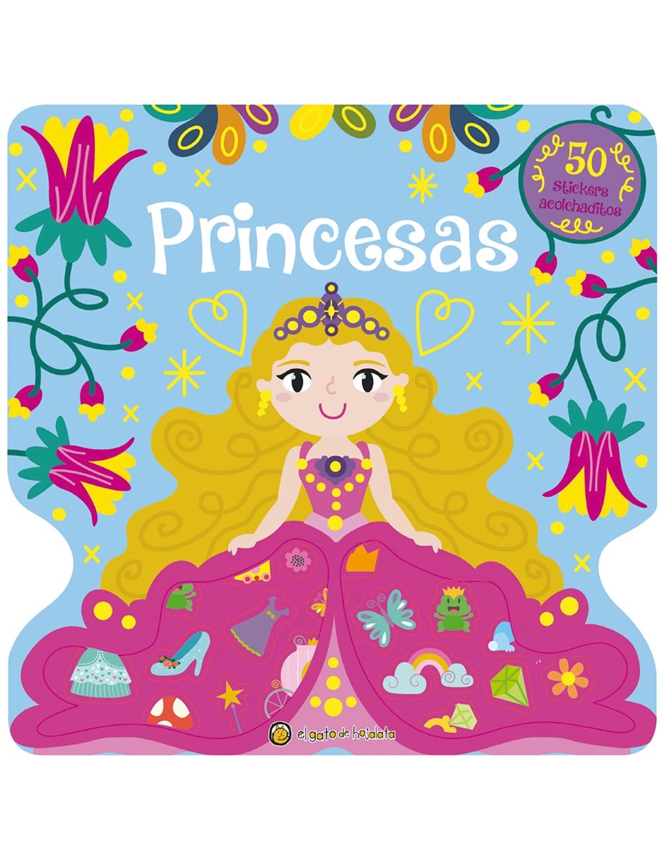 Libro Princesas-Stickers Acolchaditos de