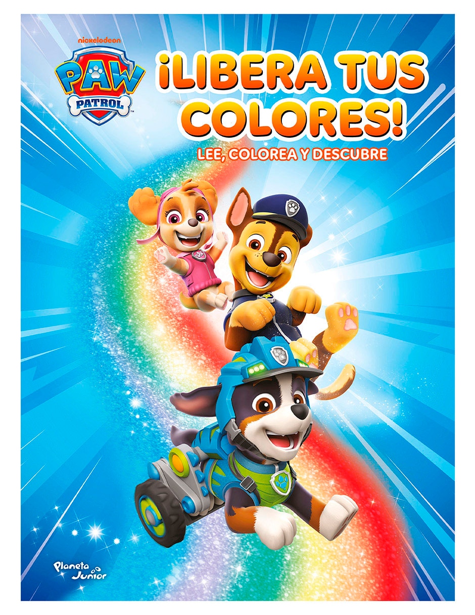 Libro Paw Patrol Libera tus Colores de Nickelodeon