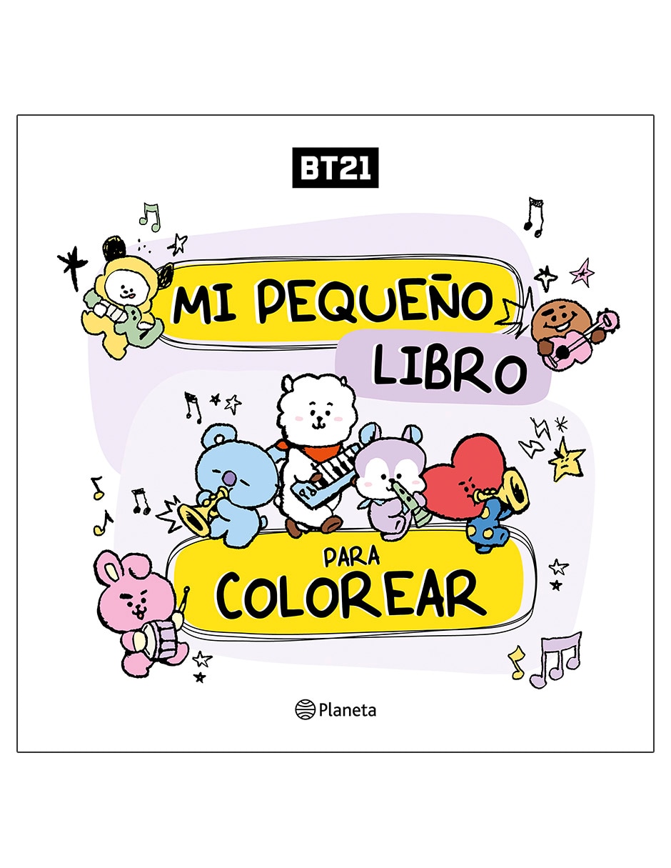 Libro BT21 Mi Pequeno Libro para Colorear de Line Friends Inc