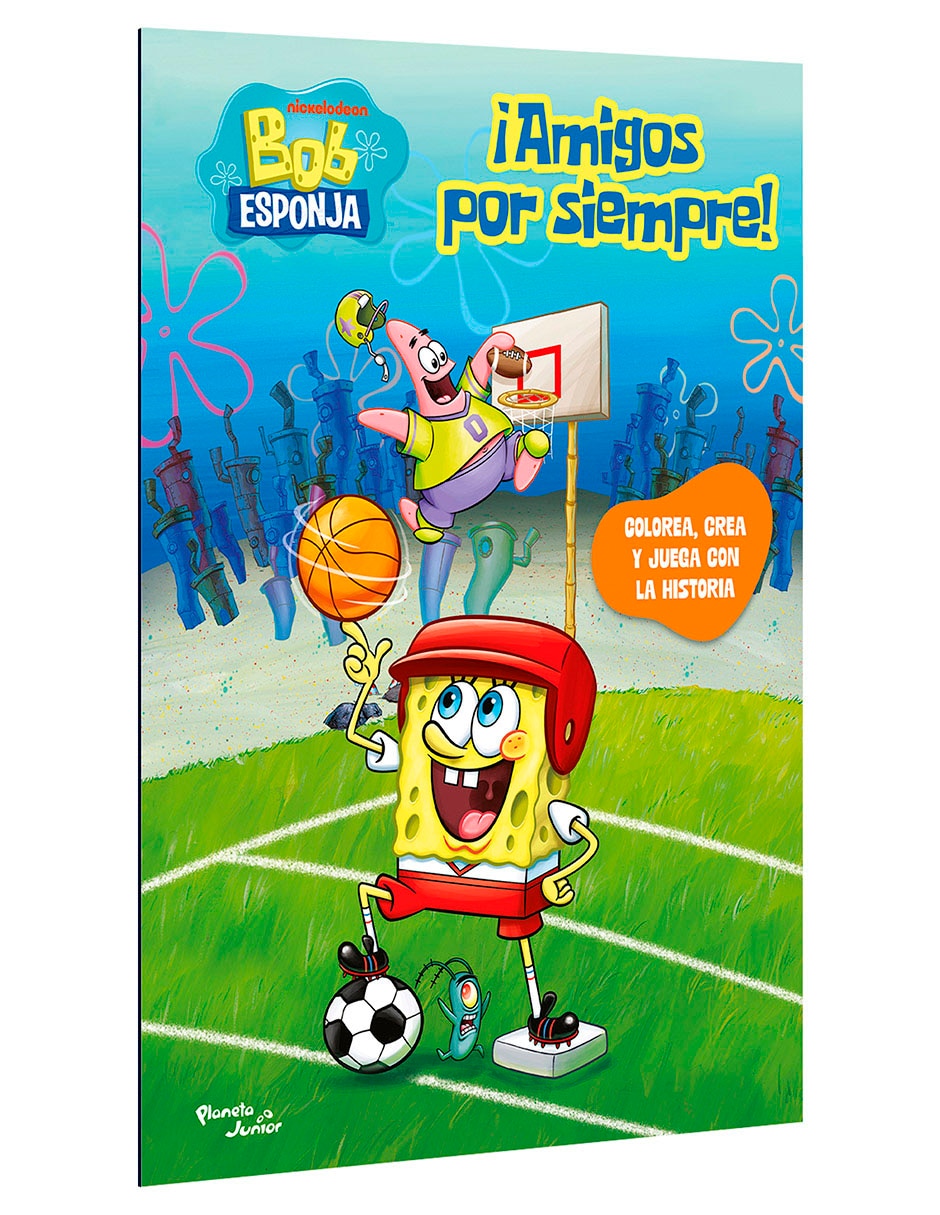 Libro Bob Esponja Amigos por Siempre de Nickelodeon 3