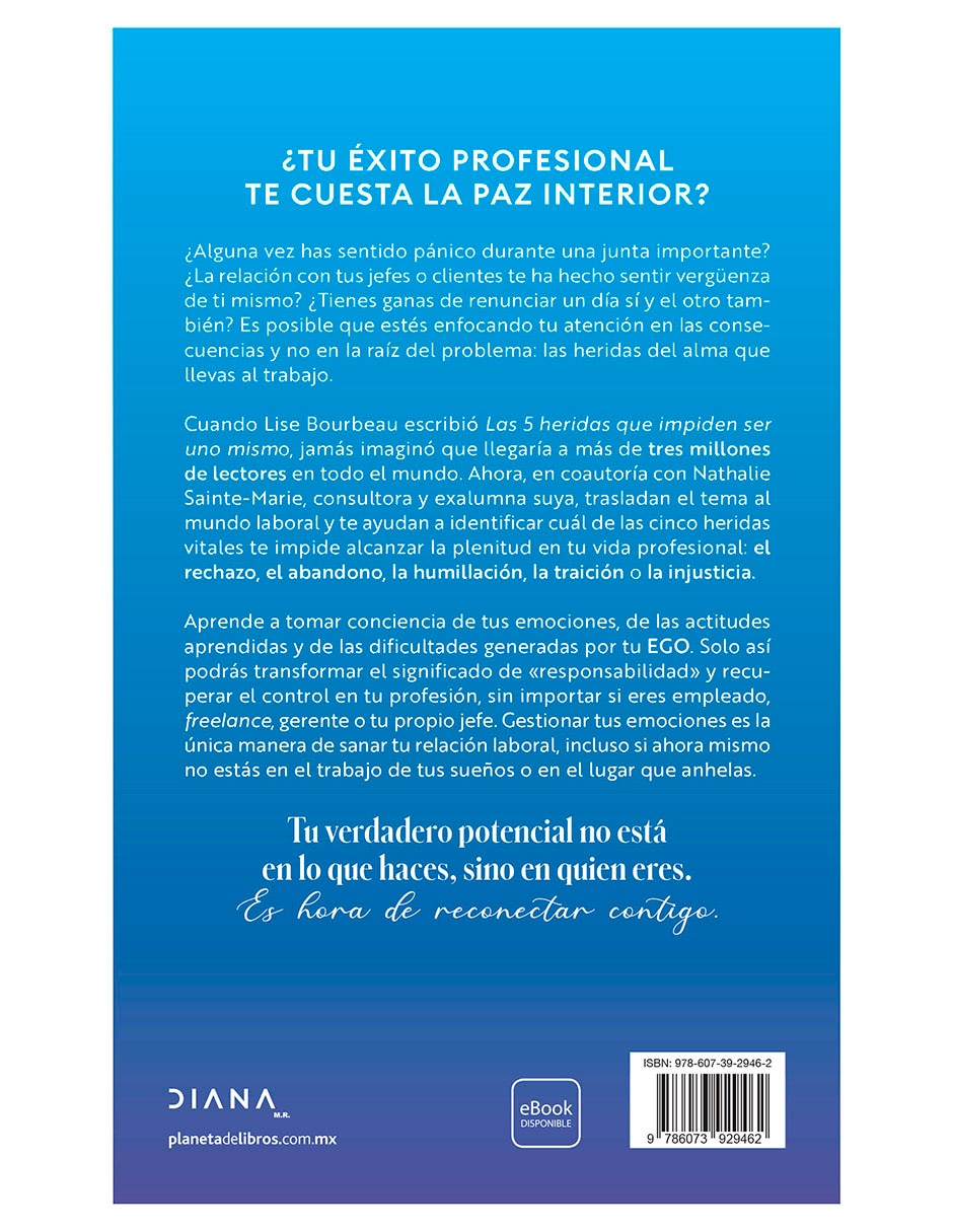 Libro Las 5 Heridas que te Impiden ser tu Mismo en el Trabajo de Lise Bourbeau 2