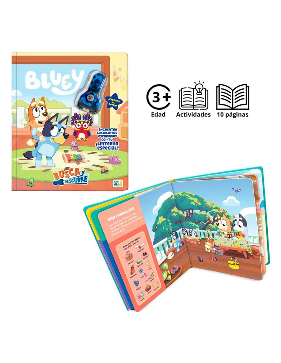 Libro Busca y Descubre Bluey de 2