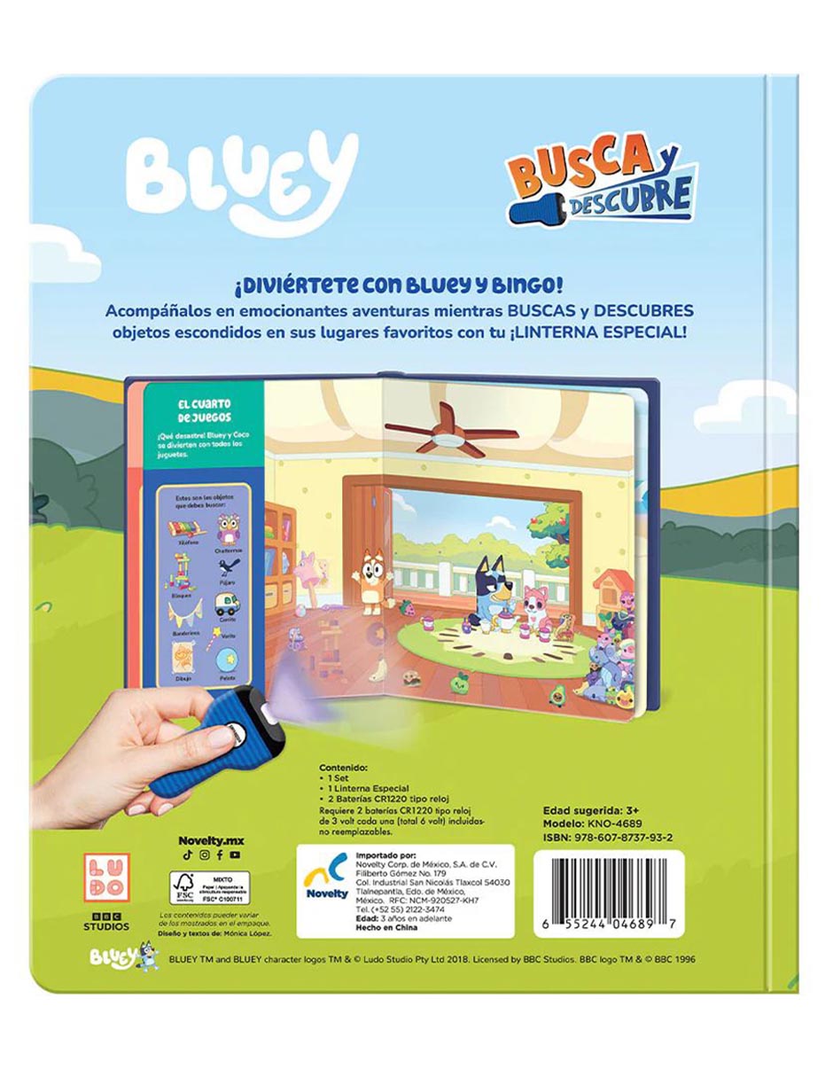 Libro Busca y Descubre Bluey de 4