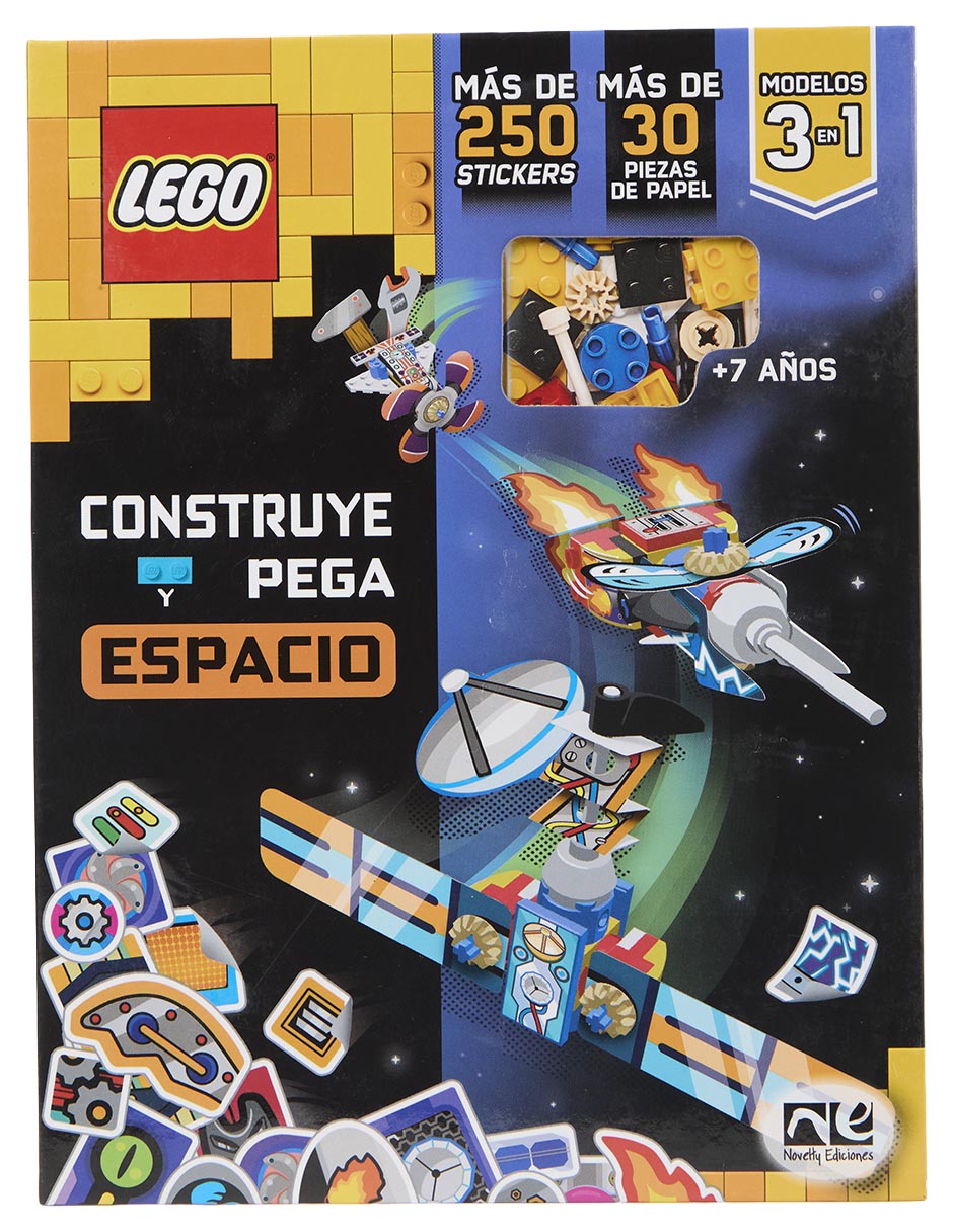 Libro Construye y pega el espacio de Lego