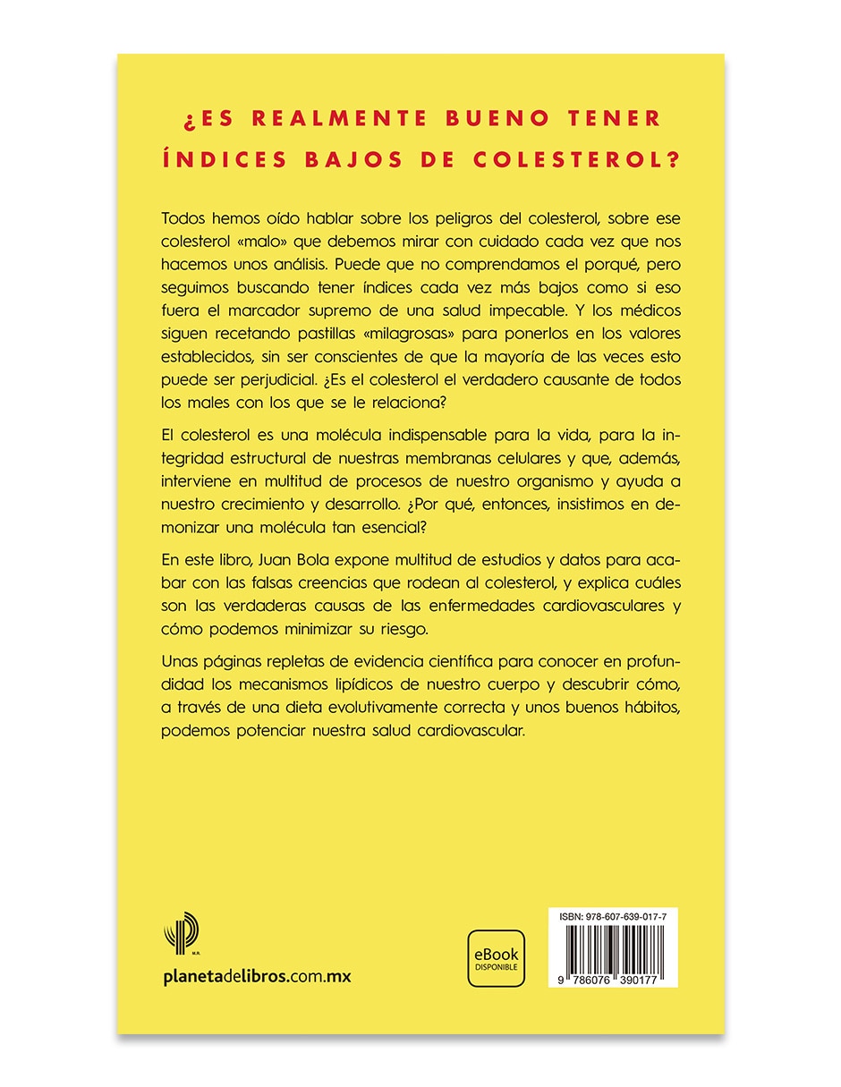 Libro El engaño del colesterol de Juan Bola 2