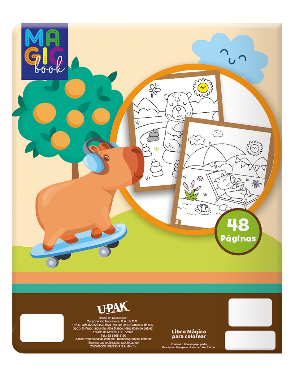 Libro Mágico para colorear Capibaras de 1