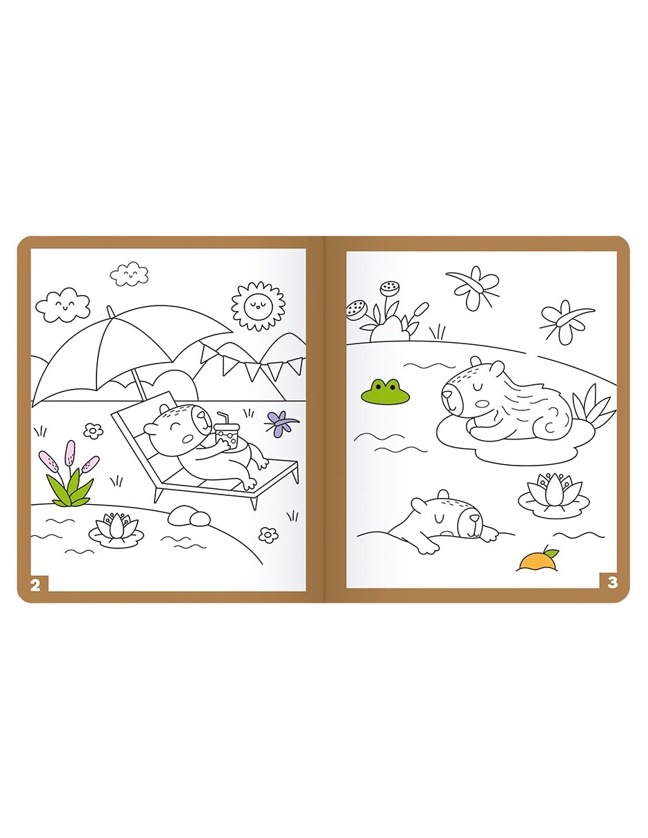 Libro Mágico para colorear Capibaras de 2