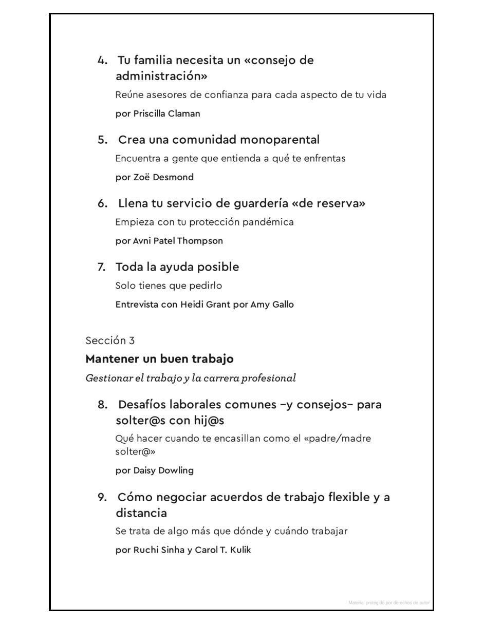 Libro Tips para Solter@s con Hij@s de Harvard Business Review 5