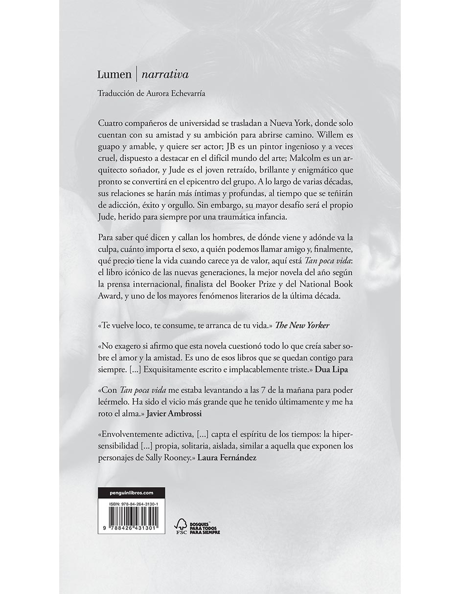 Libro Tan Poca Vida 10 Aniversario de Hanya Yanagihara 2