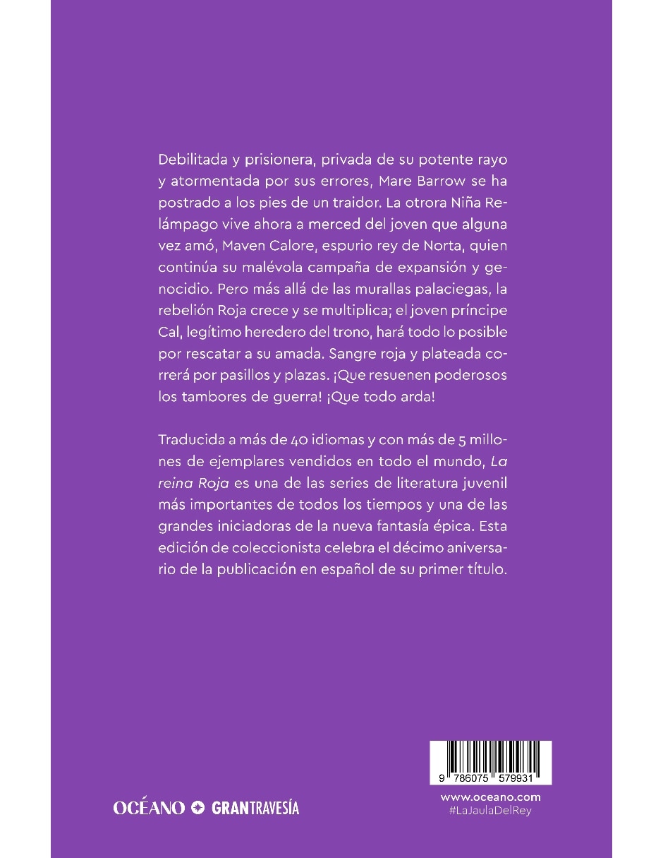 Libro Jaula del rey edición especial de Aveyard Victoria 2