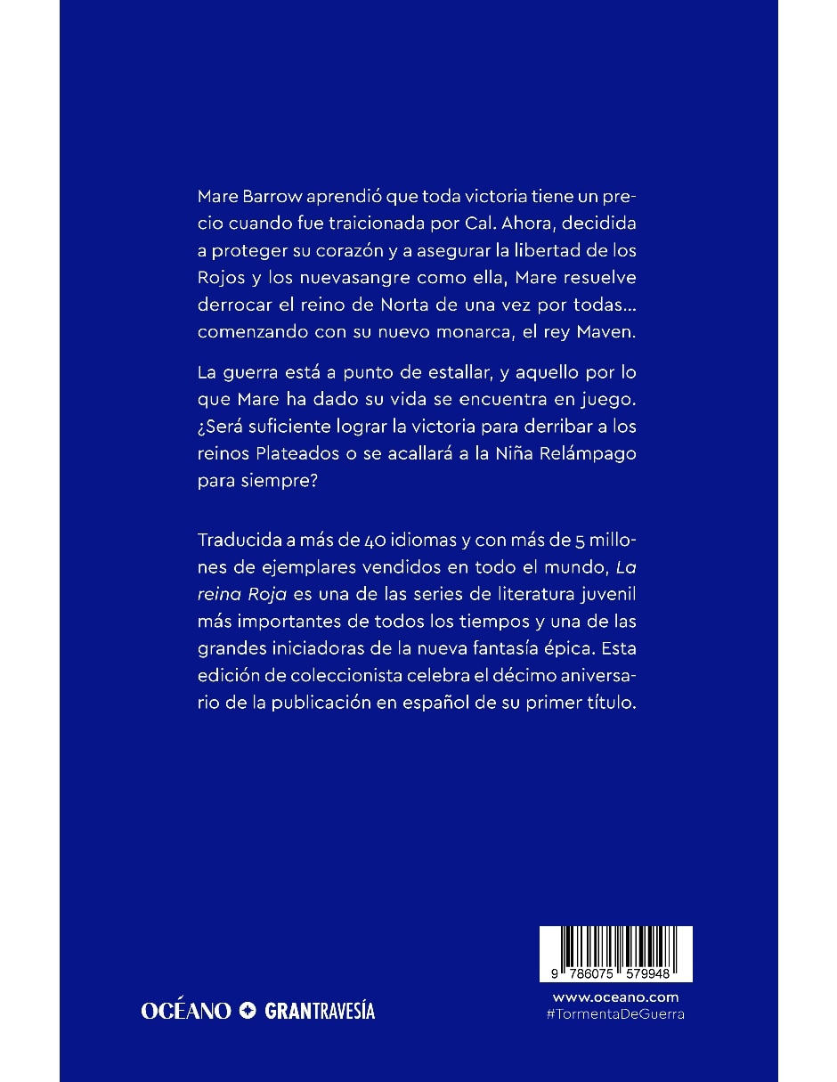 Libro Tormenta de guerra edición especial de Aveyard Victoria 2