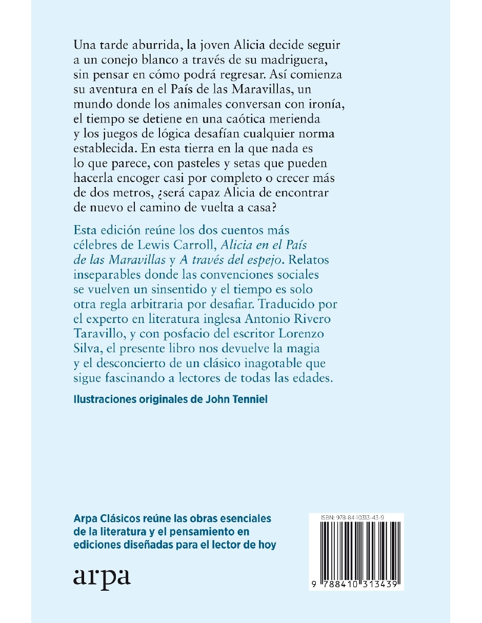 Libro Alicia en el país de la maravillas y a través del espejo de Carroll Lewis 2