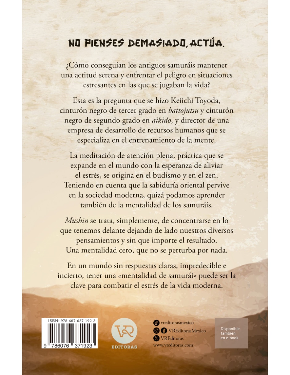 Libro MENTALIDAD DE SAMURAI de Keiichi Toyoda 2