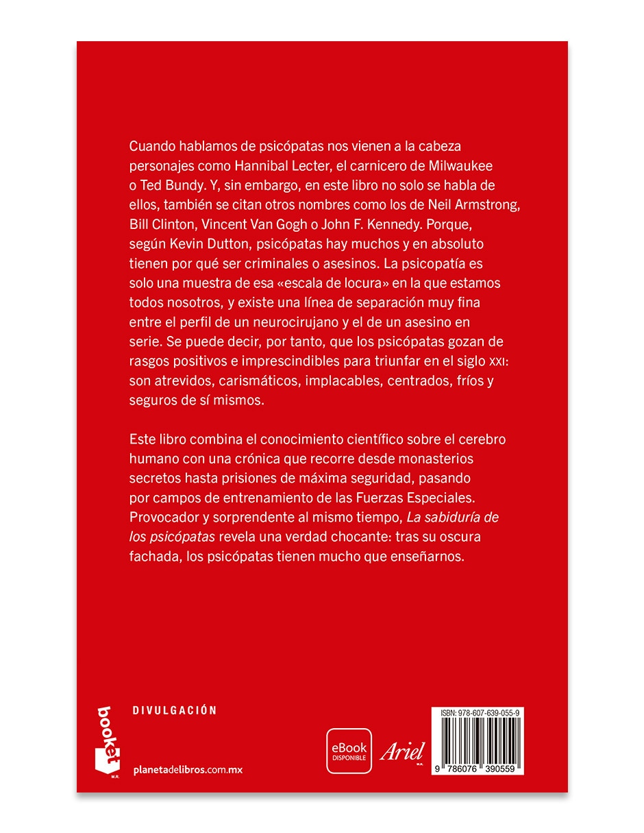 Libro La Sabiduría De Los Psicópatas de Kevin Dutton 2