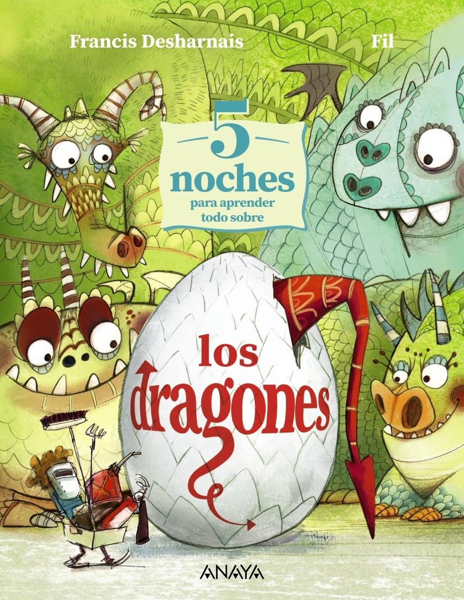 Libro 5 Noches Para Aprender Todo Sobre Los Dragones de Francis Desharnais